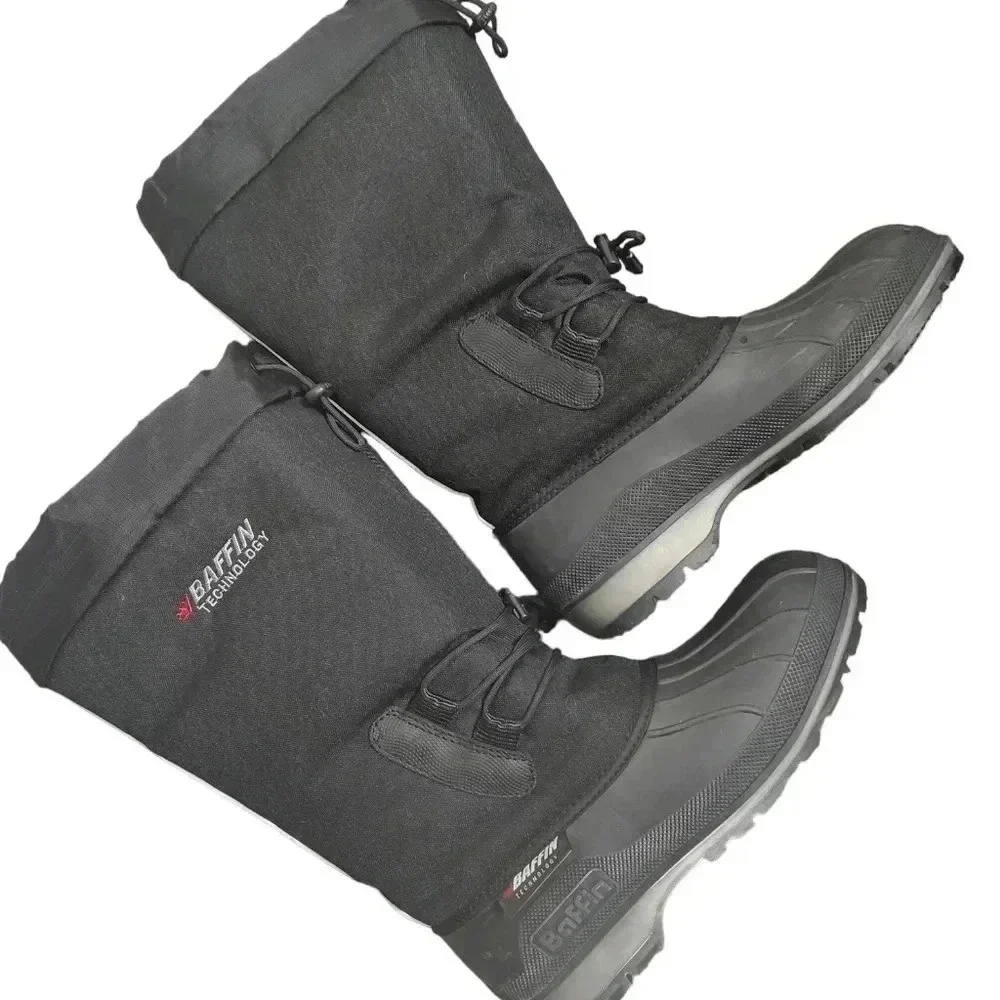 Baffin Technology Winter Boots Men's Size 9W Black Nylon / Rubber Made in Canada